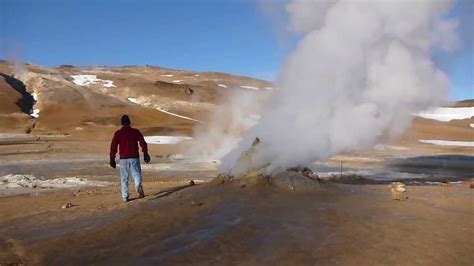 Iceland: Hverir Fumarole - YouTube