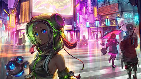 3840x2160 Anime Cyberpunk Scifi City 4k HD 4k Wallpapers, Images ...