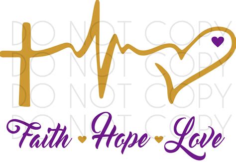 Faith Hope Love Heart Svg