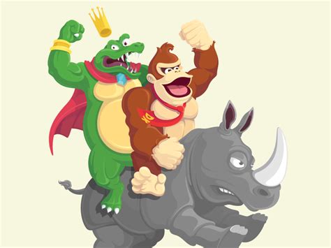 Donkey Kong & King K Rool by Joseph Le on Dribbble