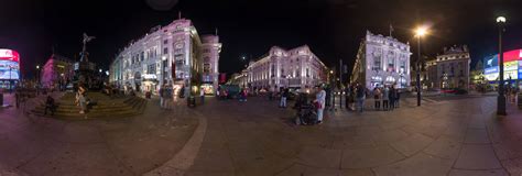 Piccadilly Circus at night, London 360 Panorama | 360Cities