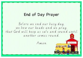 Classroom Prayer Posters by Mrs Clapp | Teachers Pay Teachers