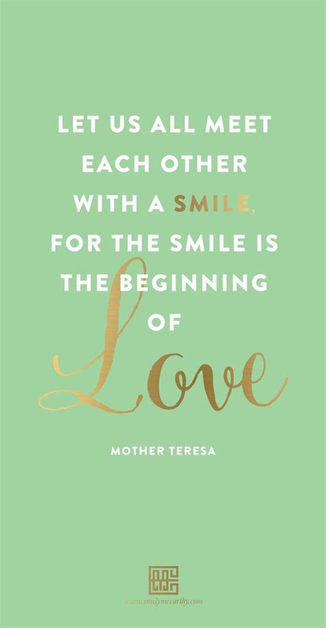 Quotes about Smile mother teresa (30 quotes)