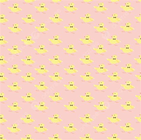 Pattern Composed Of Repeating Small Yellow Chick On Pink Background, Wallpaper, Crest, Bill ...