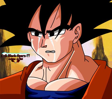 Goku crying by Evil-Black-Sparx-77 on DeviantArt