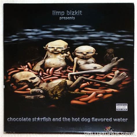 the cover art for limpp bizzit's chocolate strick and the hot dog flavored water