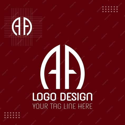 Premium Vector | Aa free vector logo template design