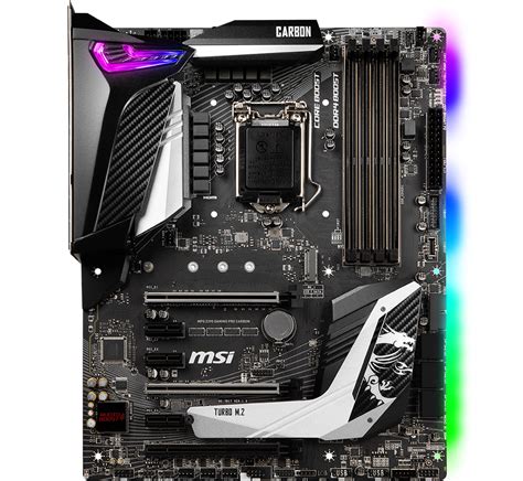 MSI MPG Intel Z390 GAMING PRO CARBON 9th Gen ATX Motherboard LN92786 ...