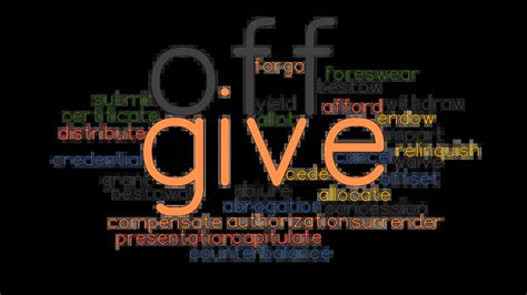 GIVE OFF: Synonyms and Related Words. What is Another Word for GIVE OFF ...