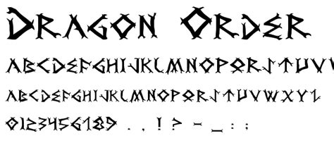 Dragon Order Font : Gothic Various : pickafont.com