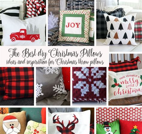 DIY Christmas Pillows Ideas {more than 30!!} - Life Sew Savory