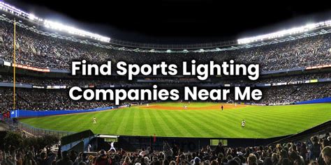 Find Sports Field Lighting Companies Near Me (in 50 States) - SLights Pro