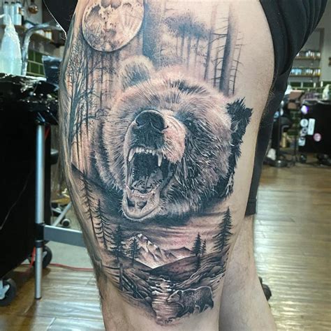 Details 77+ realistic bear tattoo - in.cdgdbentre