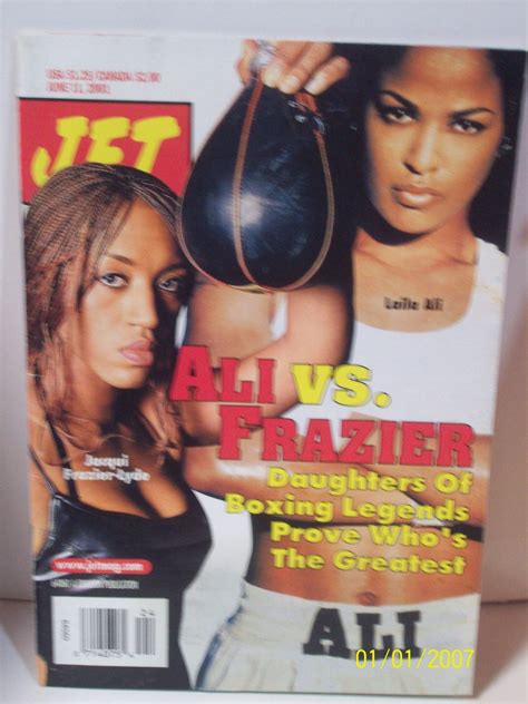 Laila Ali Vs Jacqui Frazier Boxing Jet Magazine June 11 2001 Vintage African American Magazine ...