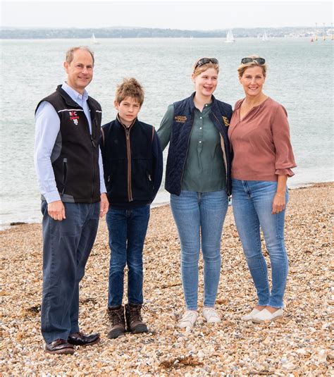 Prince Edward, Sophie, Countess of Wessex and Kids Have Rare Family Outing to Help with Beach ...