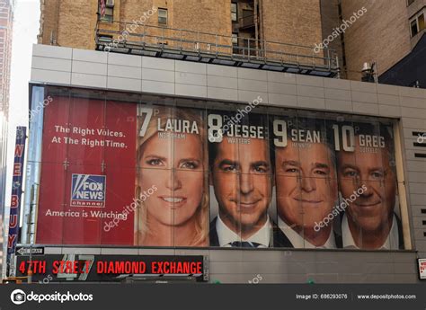 New York November 2023 Fox News Channel Billboard Posted Corner – Stock ...