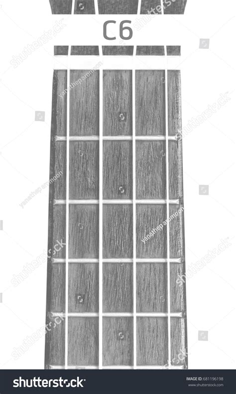 Ukulele Chord C6 On White Background Stock Photo 681196198 | Shutterstock