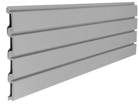 Strong Plastic Garage Slatwall Panels White Grey Color Smooth Groove