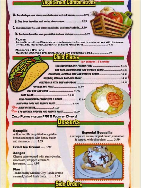 Online Menu of Casa Mexicana Bloomer Restaurant, Bloomer, Wisconsin ...