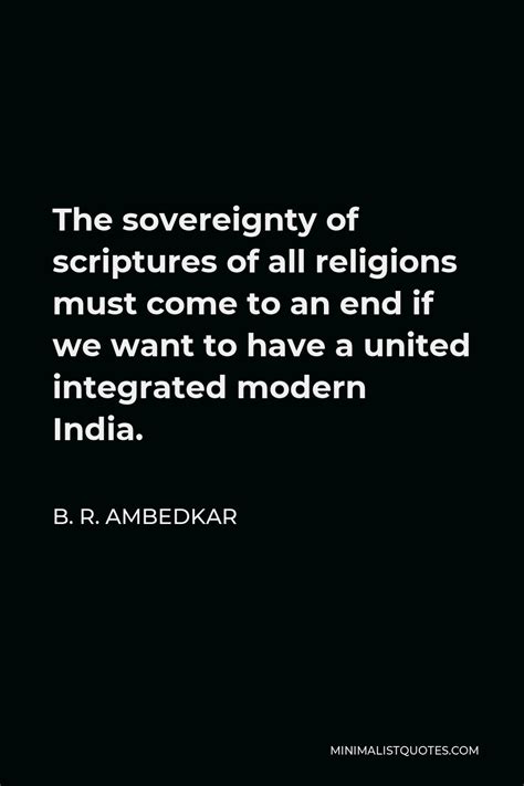 B. R. Ambedkar Quote: Goats are used for sacrificial offerings and not lions.