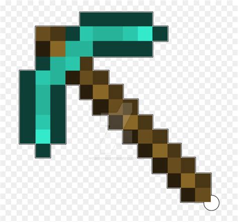 Pickaxe Transparent Mine Craft - Minecraft Diamond Pickaxe Png, Png ...