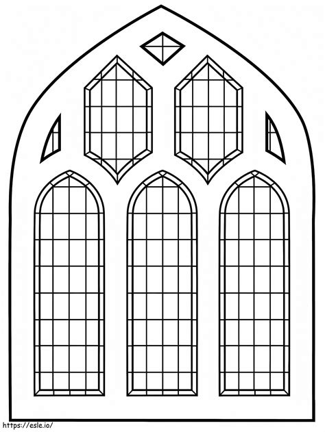 Stained Glass Window coloring page