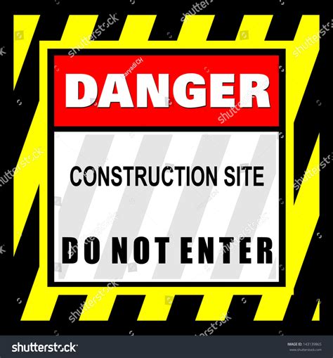 Danger Do Not Enter Sign Stock Vector (Royalty Free) 143139865 | Shutterstock