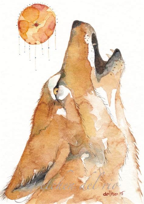 Howling Coyote Drawing at GetDrawings | Free download