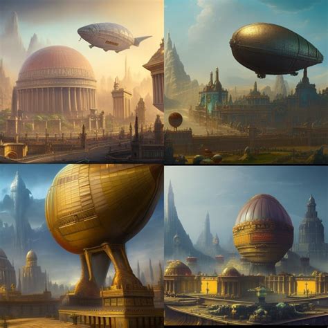 Tartarian empire architecture, blimps, statues, world fair - AI Generated Artwork - NightCafe ...