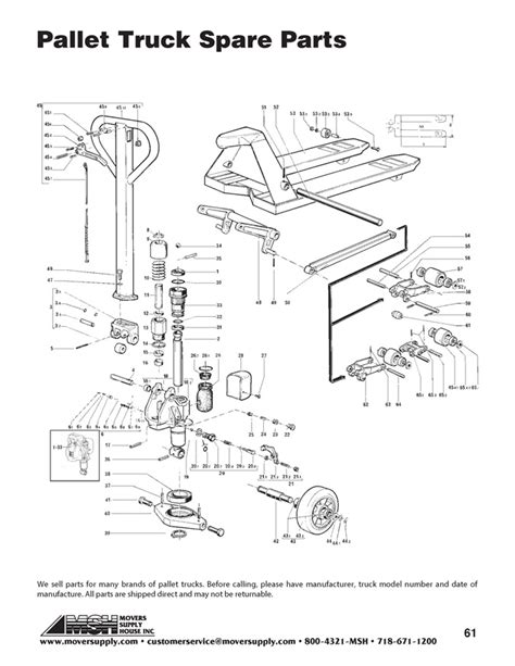 Crown Pallet Jack Parts Diagram