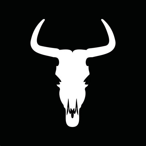 buffalo skull head 5413347 Vector Art at Vecteezy