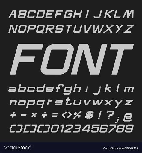 Bold Font Styles Alphabet