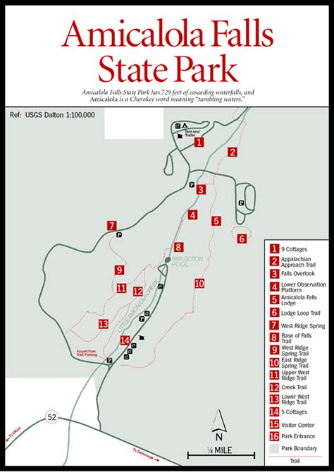 Amicalola Falls State Park Map - Catha Daloris