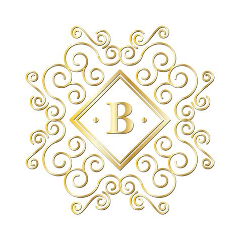 Letter B, Gold Monogram Free Stock Photo - Public Domain Pictures