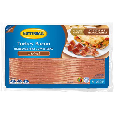 Butterball® Every Day Original Turkey Bacon 12 oz. Package - Walmart ...