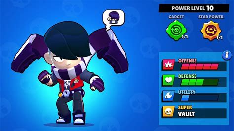 Brawl Stars Edgar Upgraded to Max Level Power 10 Edgar - YouTube