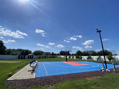 LED lighting basketball court | DeShayes Dream Courts