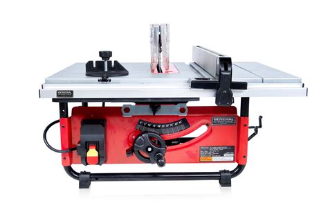 General International 10-in 15-Amp Portable Benchtop Table Saw In The Table Saws Department At ...