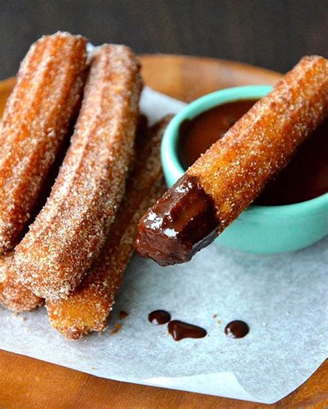 Churros With Chocolate Sauce Recipe | The Feedfeed