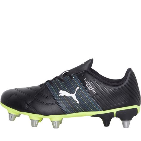 Buy Puma Mens Puma Avant 2.1 Rugby Boots Puma Black/White/Fizzy Lime