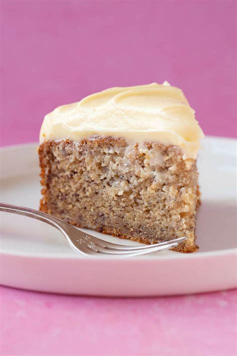 Easy Banana Cake with Cream Cheese Frosting - Sweetest Menu