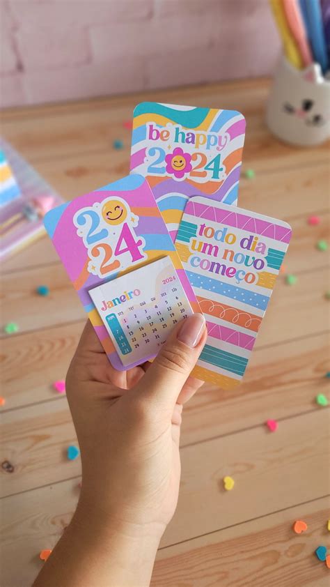 Calendário 2024 com Frases Imã | Elo7 Produtos Especiais