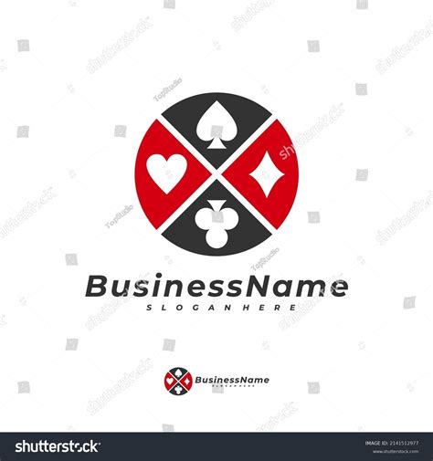 Poker Card Logo Vector Template Creative Stock Vector (Royalty Free ...