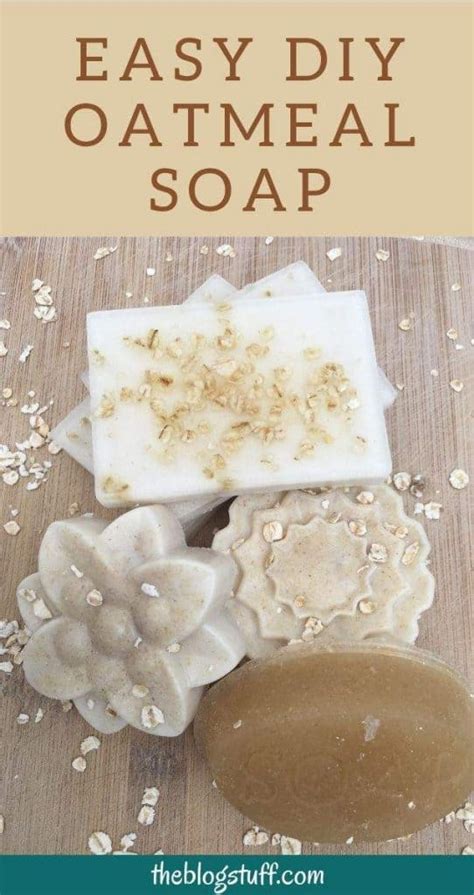 Homemade Melt and Pour Oatmeal Soap Recipe (easy to make)