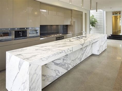 Amazing kitchen designs with Calacatta marble kitchen countertops