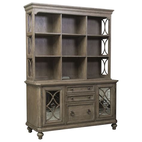 Liberty Furniture Simply Elegant 412-HOJ-CHS Cottage Credenza and Hutch ...