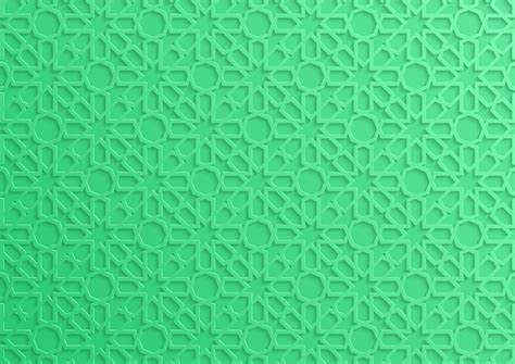 Islamic Background Green Pattern - IMAGESEE