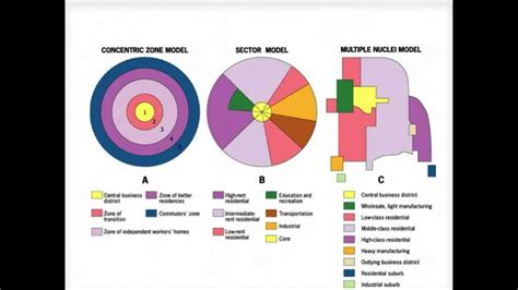 Primary Models of Urban Growth in the U.S. in 2021 | Ap human geography, Human geography, Learn ...