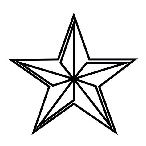 Free Star Line Art, Download Free Star Line Art png images, Free ...