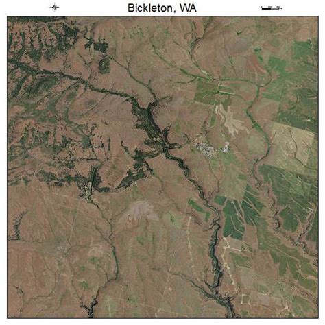 Aerial Photography Map of Bickleton, WA Washington